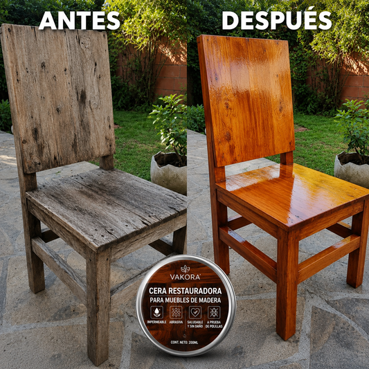 Cera Restauradora de Madera Vakora™ — 1 Bote + 1 Gratis