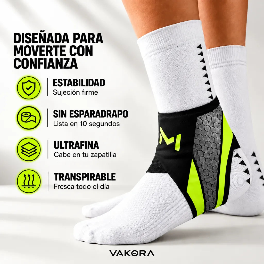 Tobillera Compresiva Vakora | 1 + 1 Gratis 🎁