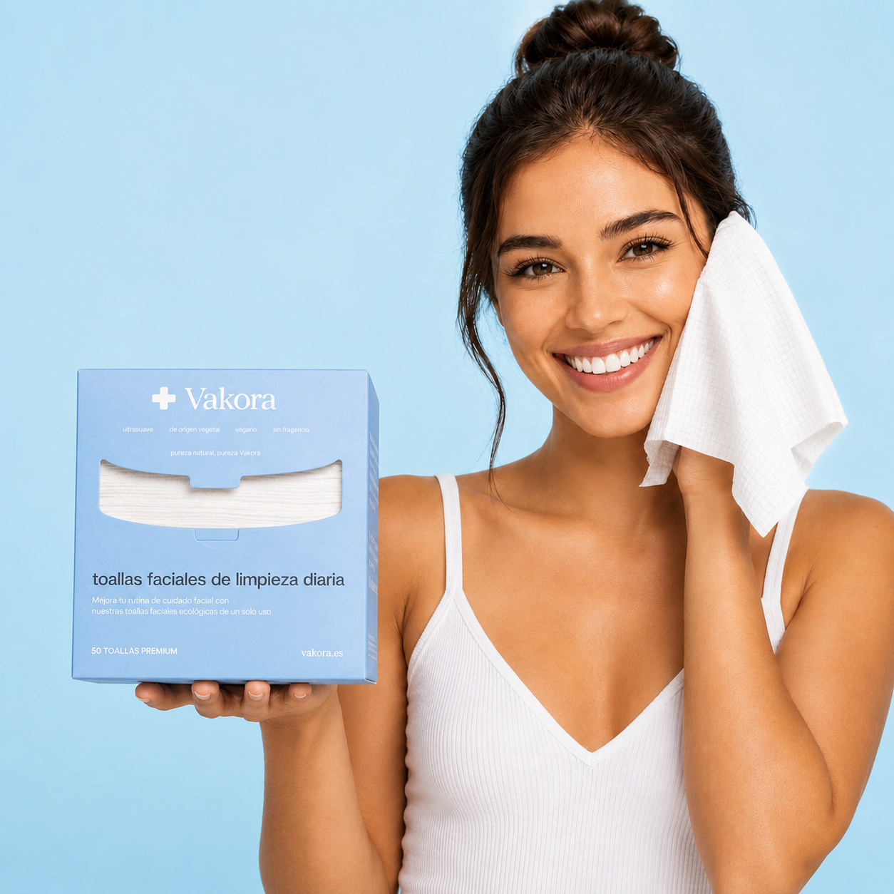 Toallitas Faciales Vakora (50 + 50 Gratis)