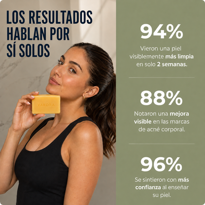 Jabón Antiacné Vakora 1 + 1 Gratis