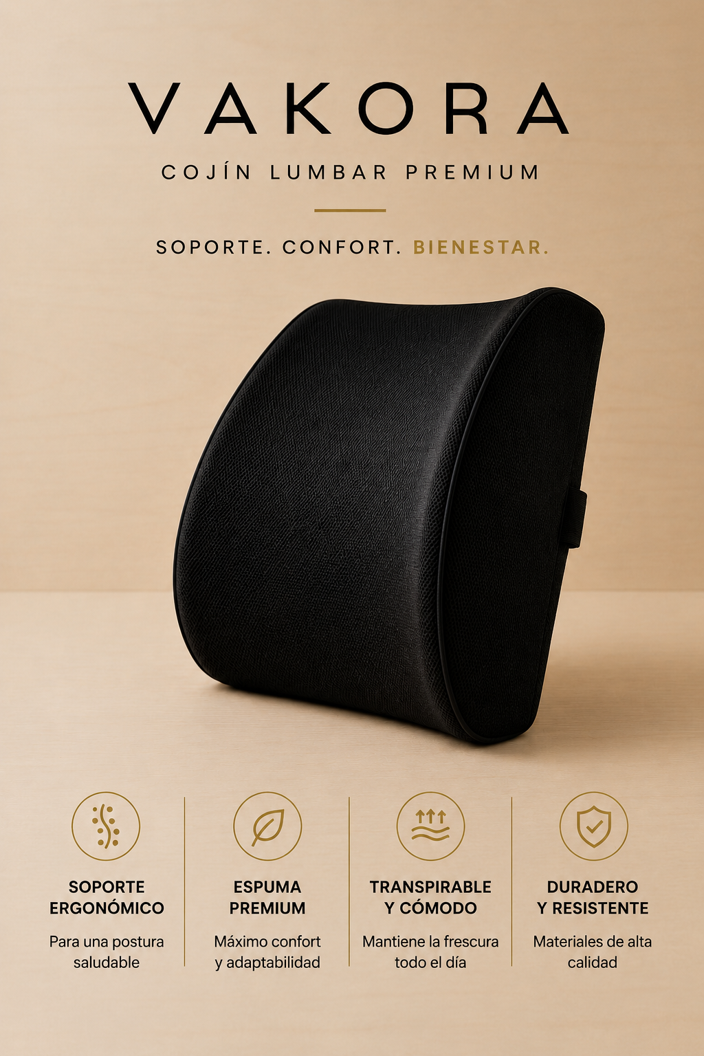 Soporte lumbar Vakora