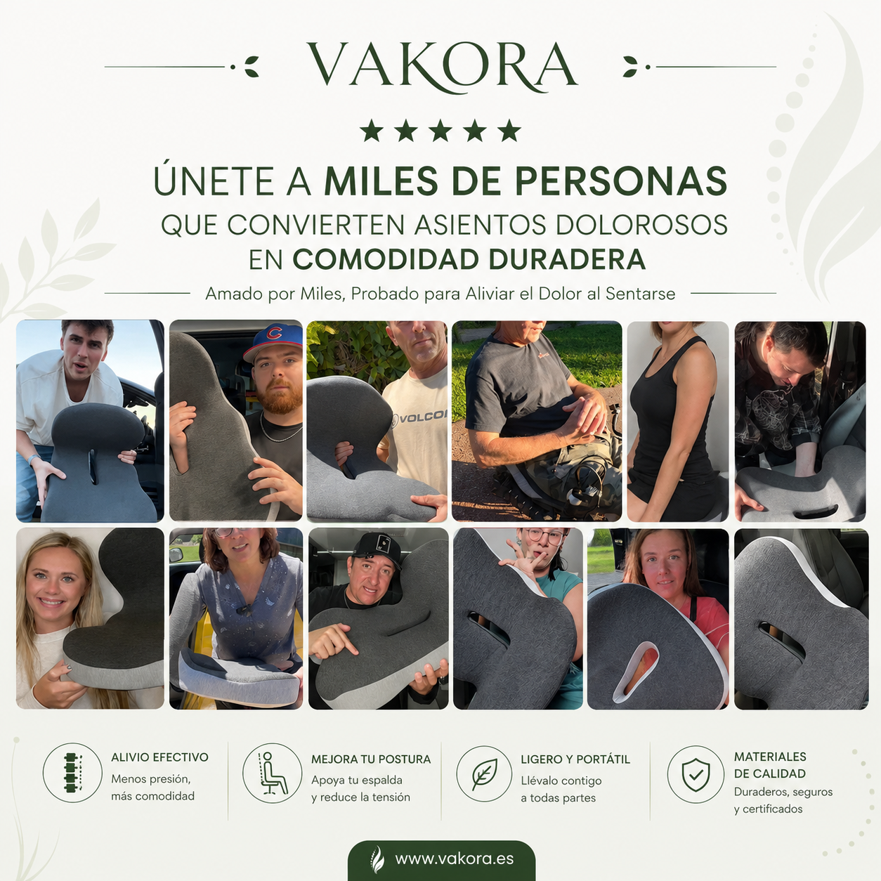 Almohada de Apoyo Lumbar