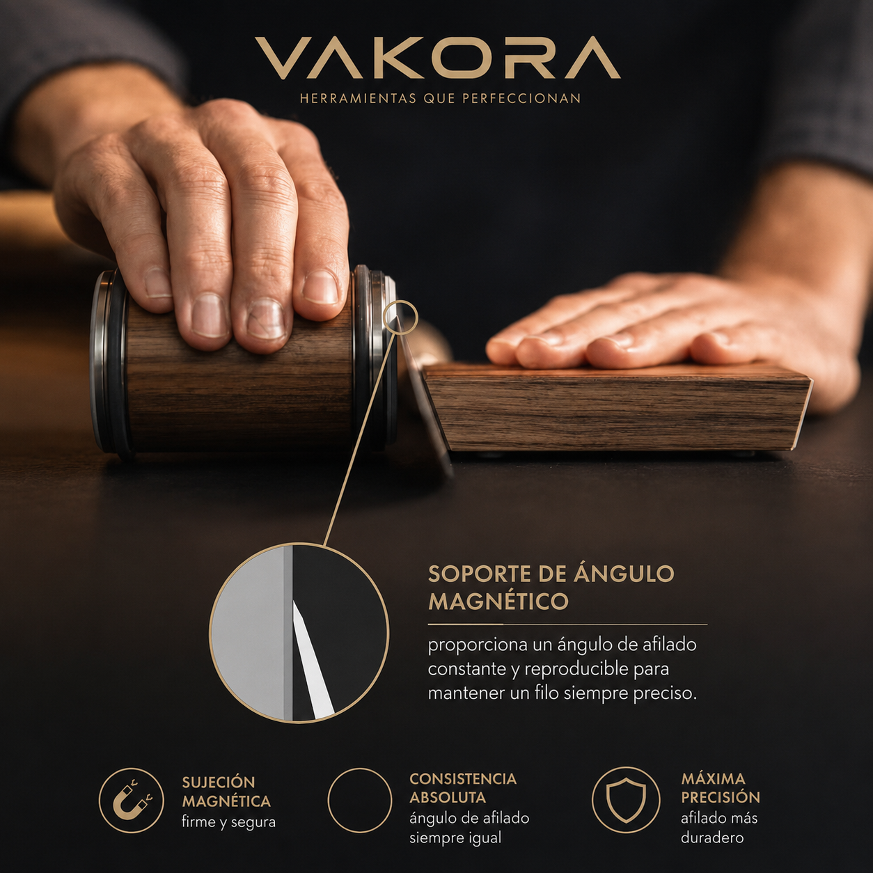 Afilador Vakora Obsidian "