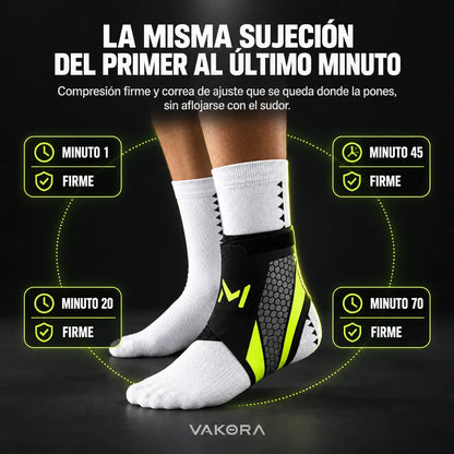 Tobillera Compresiva Vakora | 1 + 1 Gratis 🎁