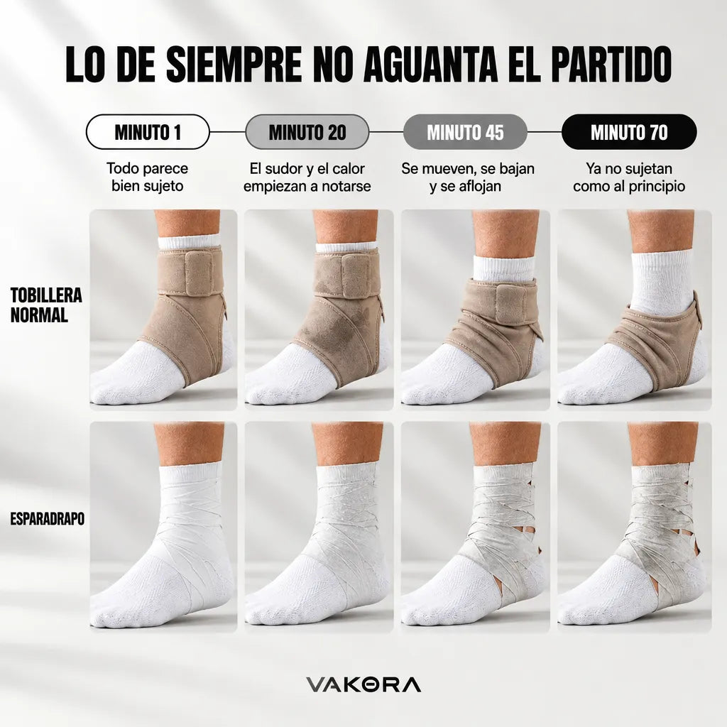 Tobillera Compresiva Vakora | 1 + 1 Gratis 🎁